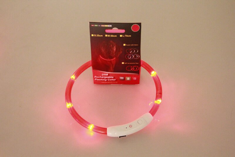 Pet Flashing , For Safety, Neon Rechargeable Collar For Night Walking - Image 5